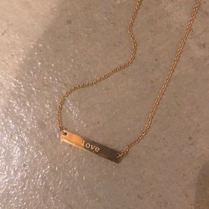 jook and nona Jewelry - Gold plated necklace - LOVE jook and nona Jewelry - Gold plated necklace - LOVE